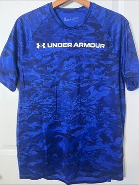 Under Armour Royal Blue Digital Camo Short Sleeve Performance Tee